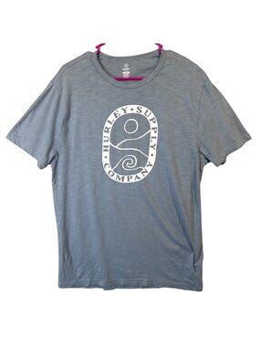 Hurley Mens Size M Blue Tee Supply Co Logo Graphic Short Sleeve Crewneck GUC